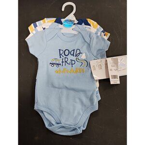 Quiltex 3 Pack Bodysuits Size 3-6M NWT